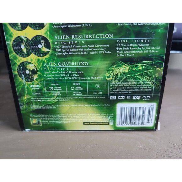 Alien Quadrilogy DVD Box Set 4 Sci-Fi Horror Movie Classic Region 1 - Picture 7 of 16